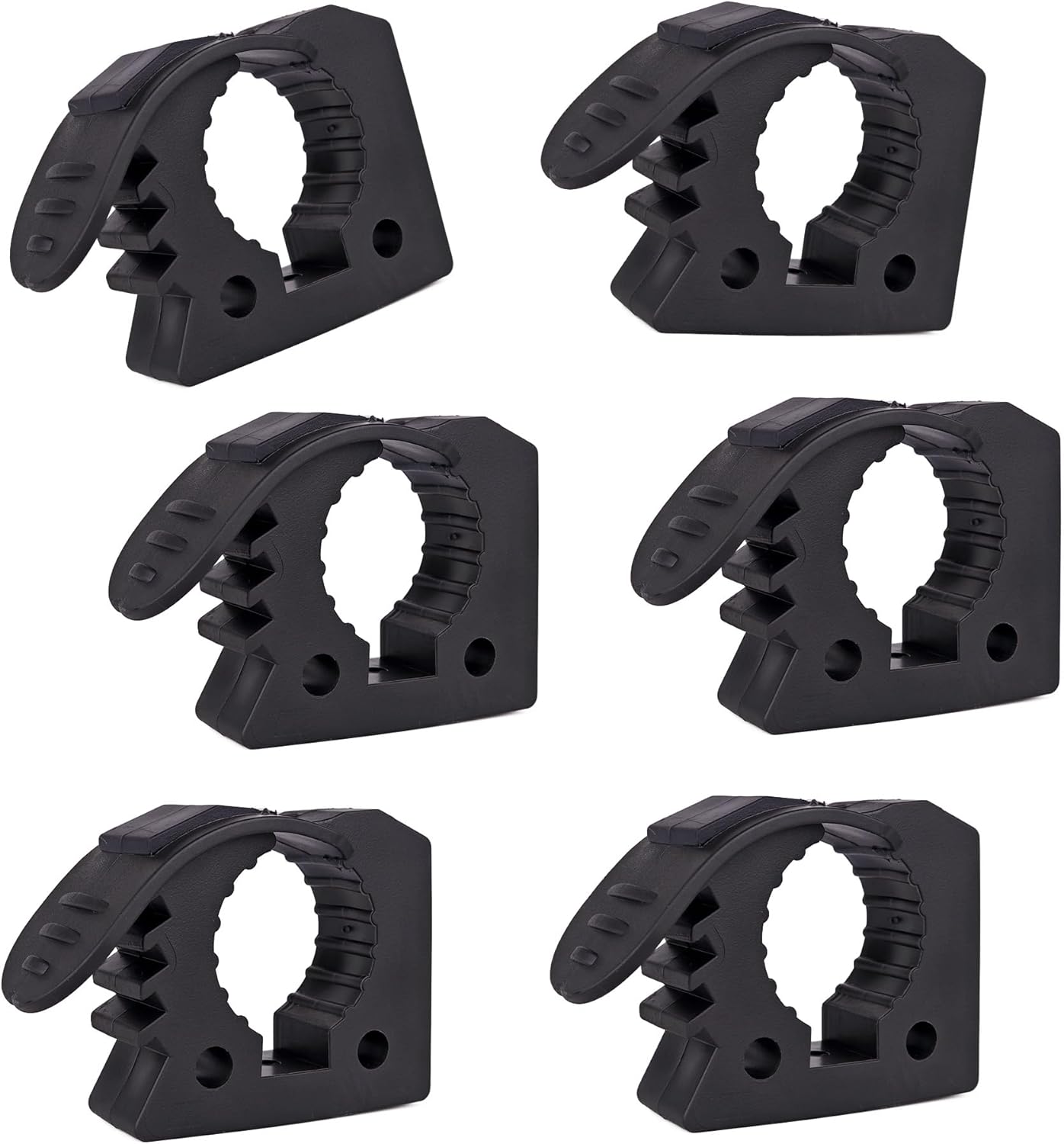 Shovel Holder Clamp Mount Kit,Truck Bed Molle Panel Mount, Shovel Mount for Roof Rack,Quick Release Mount Clamps Off Road UTV Utility Trailer Accessories Fits 1-1/7" to 1-3/7" Diameter Tools(6 Pack)