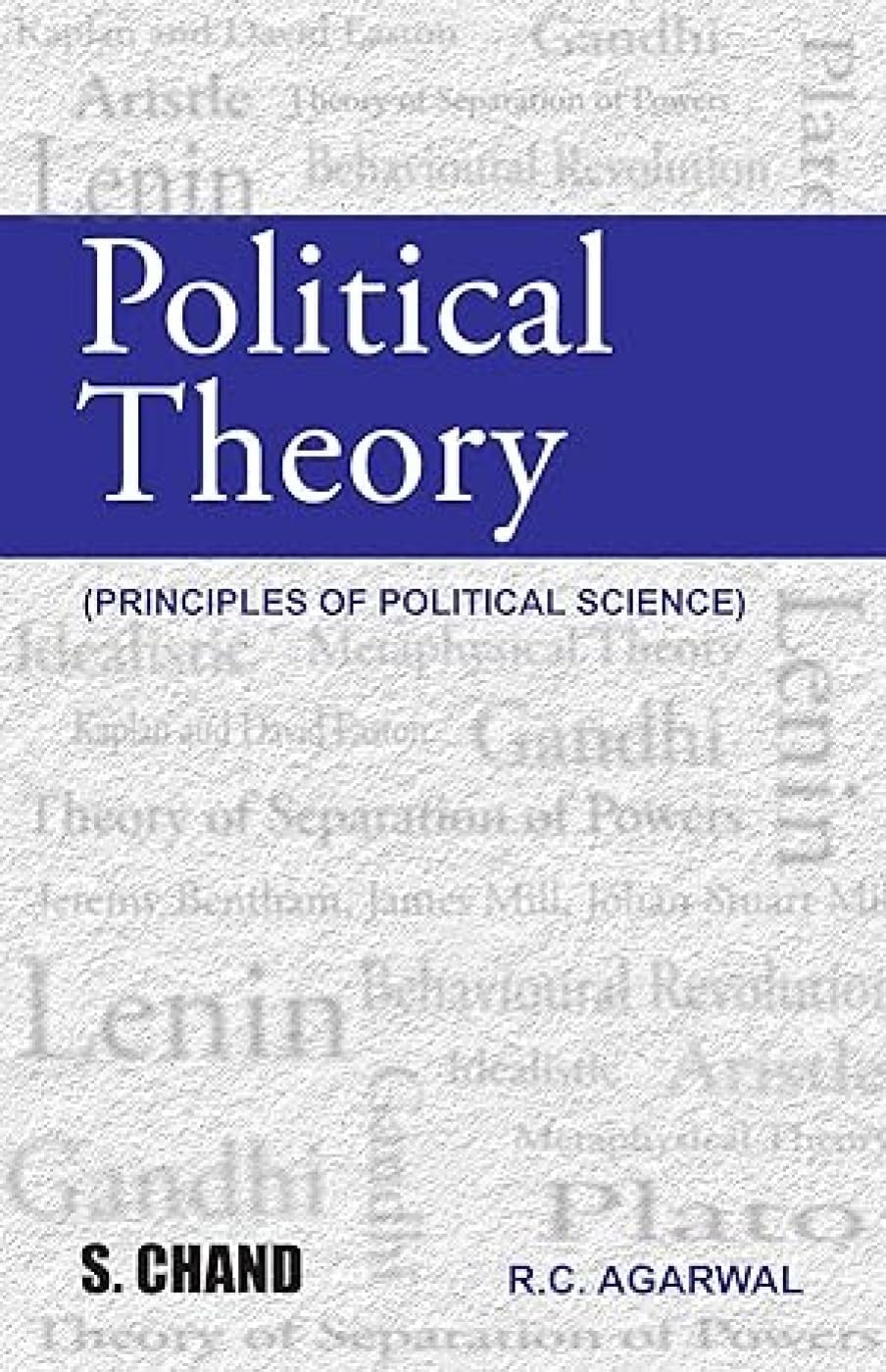 S Chand Introduction To Political Science: Political Theory