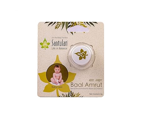 Golden Oldie Herbs Santulan Ayurveda | Baal Amrut - 2 gm Each, (Pack Of 1) | Enriched With Suvarna Varkha and Saffron |