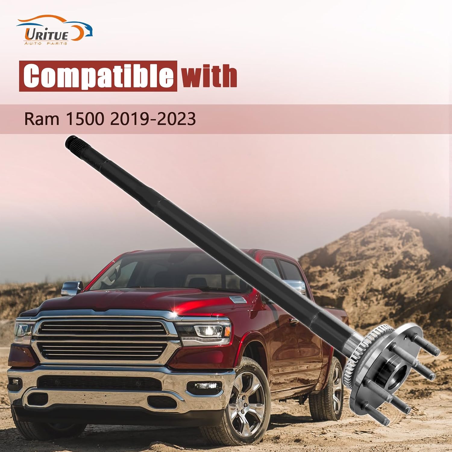 68262198AA Rear Right Passenger Side Drive Axle Shaft Compatible with Ram 1500 2019-2026