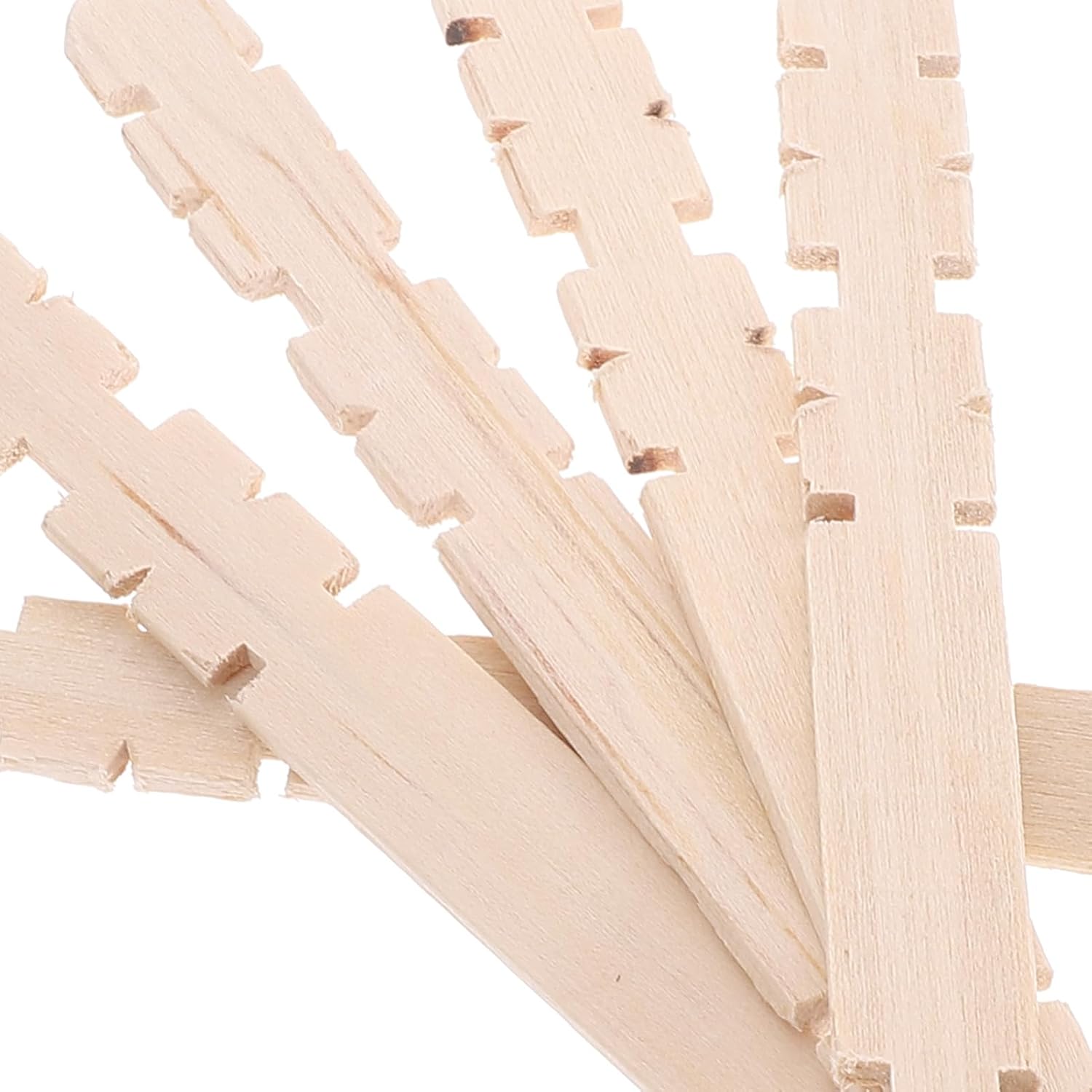 100Pcs DIY Wooden Ice Pop Sticks Round Design Natural Craft Sticks for Ice Cream Making Safe Smooth Surface for Summer Crafts and Projects