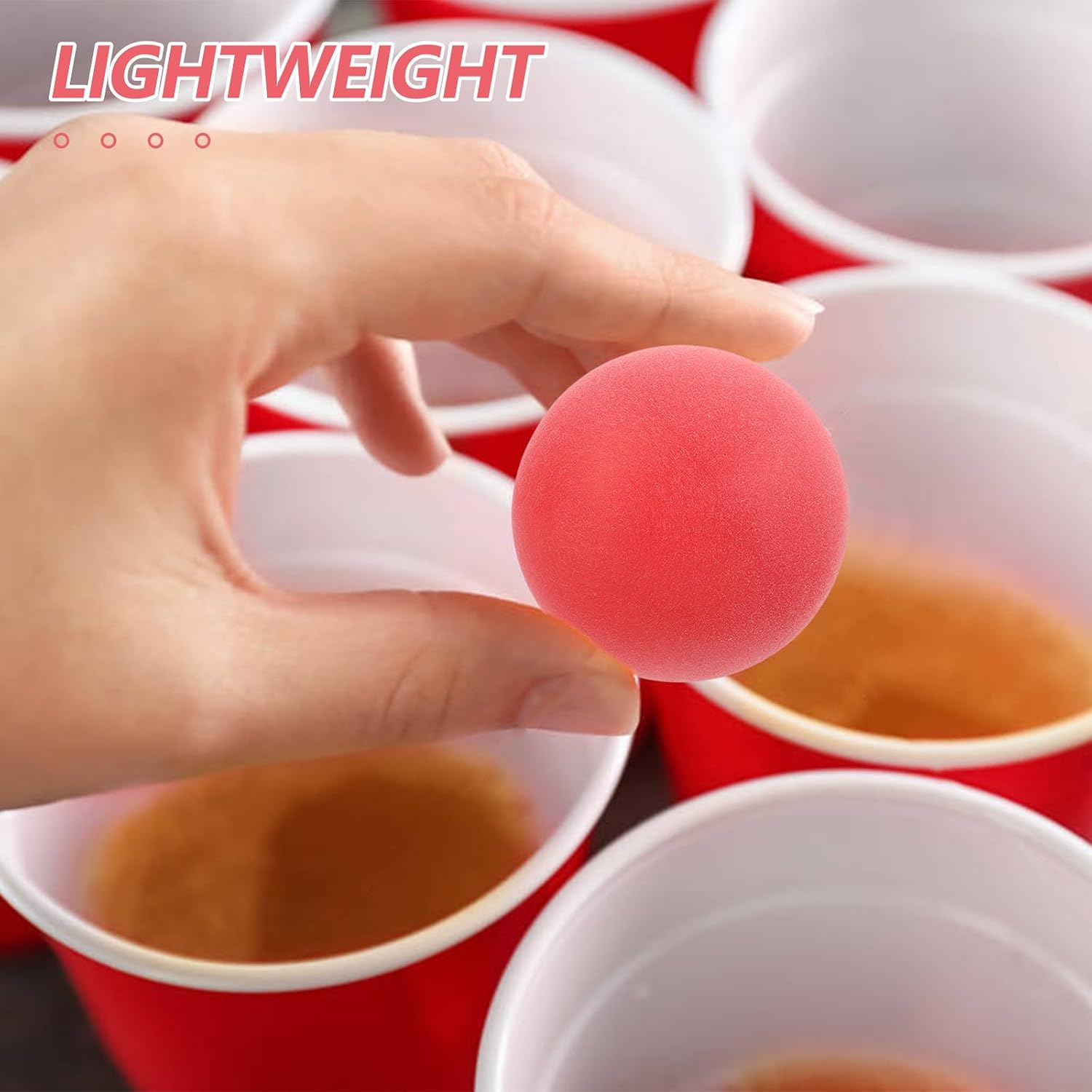 LIOOBO 50pcs Plastic Table Tennis Balls 40mm Entertainment Small Game Balls for Party Games Pool Activities Carnival Lottery Craft Projects Decorations