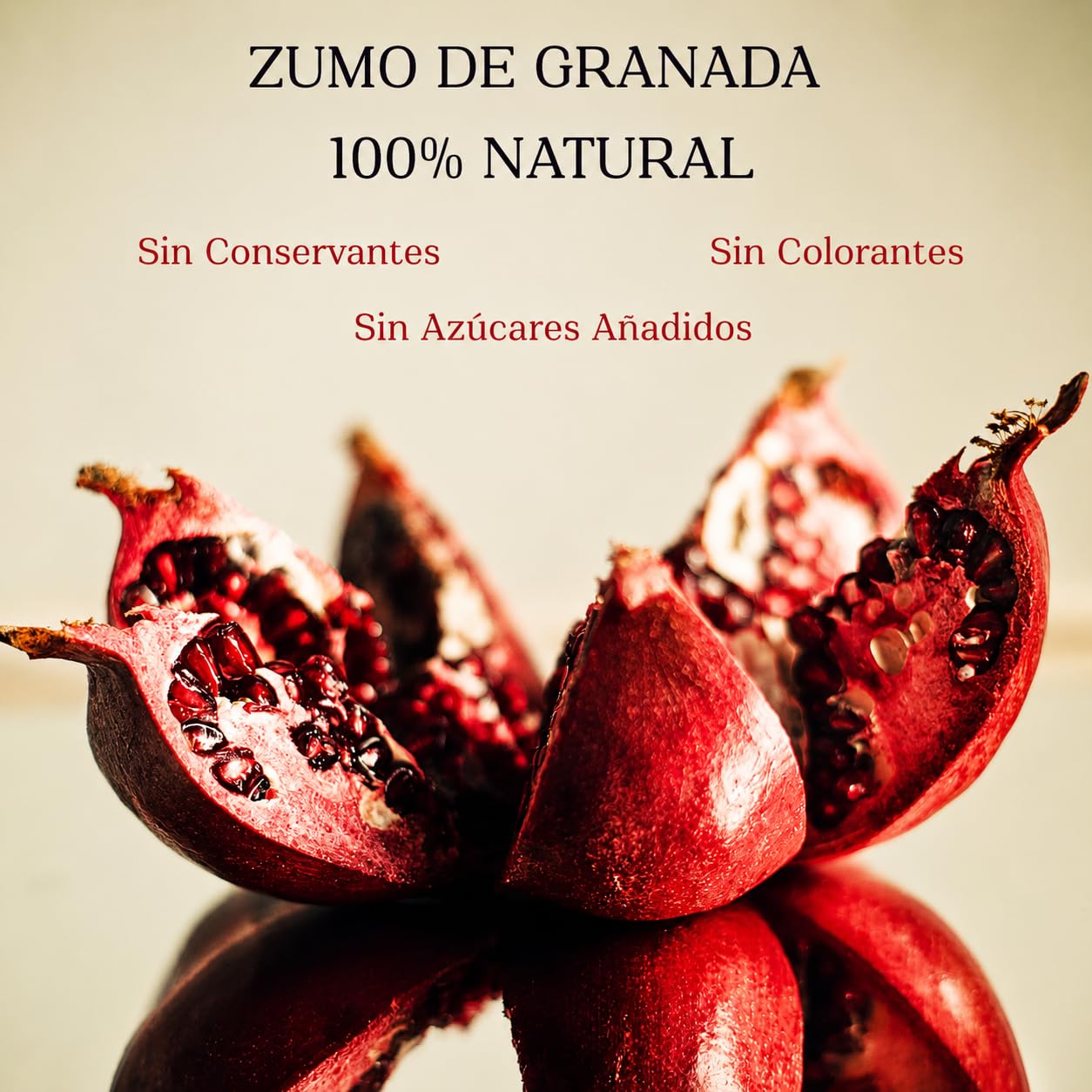 Arilo Fruits® Zumo de Granada 100% Natural Variedad Kingdom | Prensado en Frío | Pack Zumo Granada Natural 12x750 ml sin Azúcar Añadido y rico en Antioxidantes | Zumo Premium | Vegano