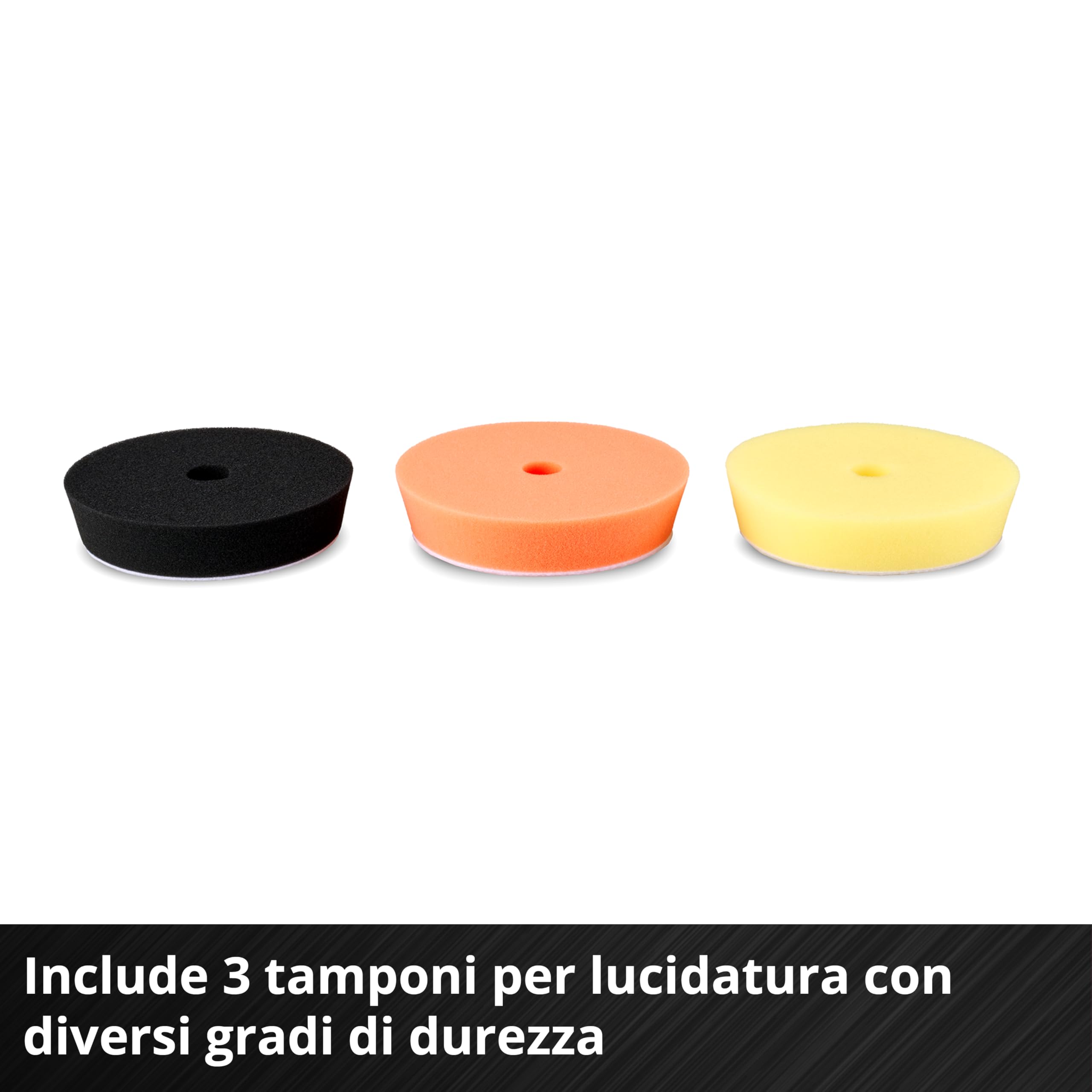 Lucidatrice eccentrica Einhell Professional CP-EP 18/125 Li T BL-Solo Power X-Change (18 V, lucidatura 125 mm, 500 - 3.800 giri/min, incl. 3 tamponi, senza batteria)