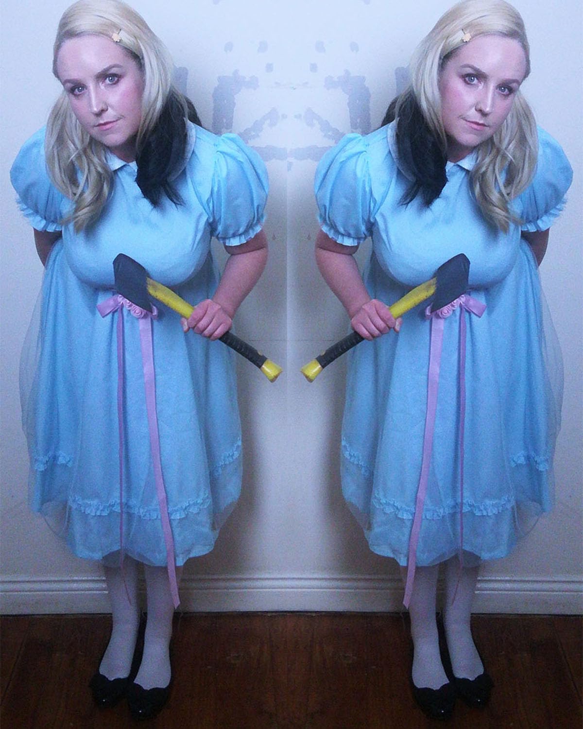 LTAKK Grady Twins Costume Women Scary Twins Dresses Adult Creepy Doll Cosplay for Halloween