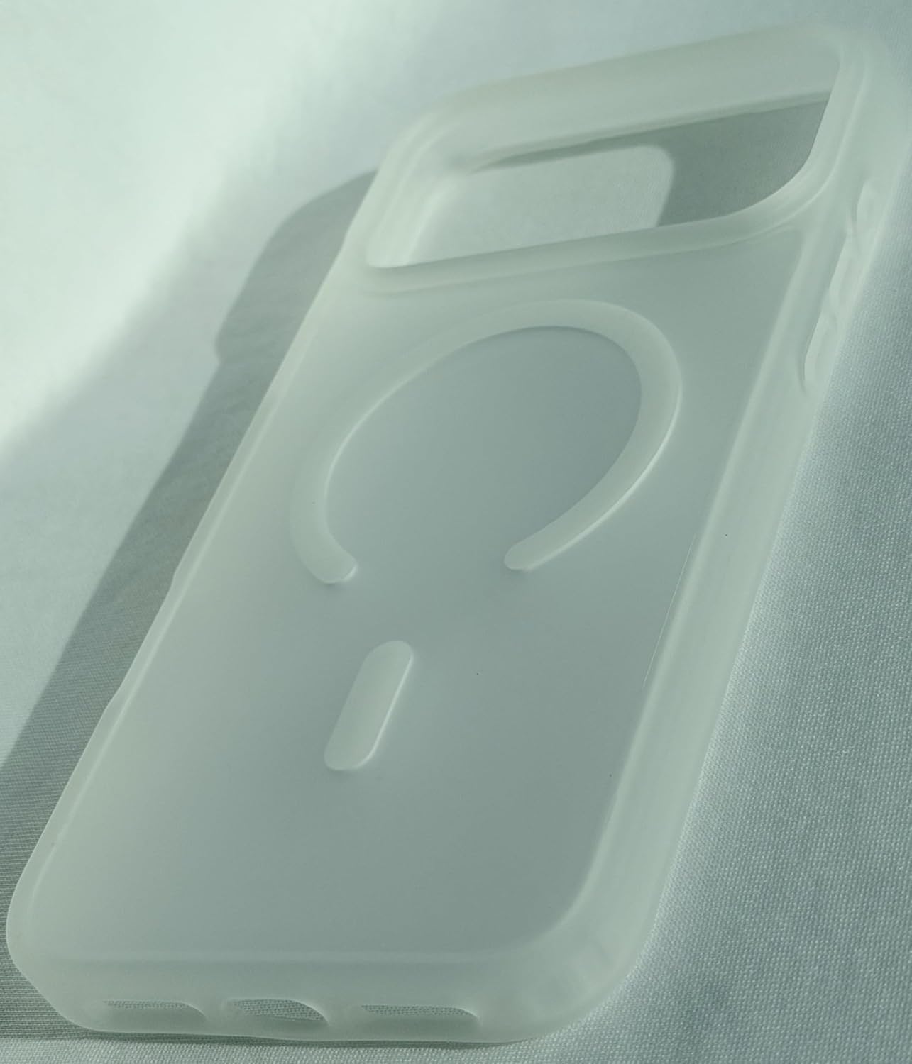 Magnetic Matte Case Compatible with MagSafe for iPhone 17 Pro Max, Semi-Transparent Frosted Cover with Shockproof Protection and Anti-Fingerprint Finish (White)