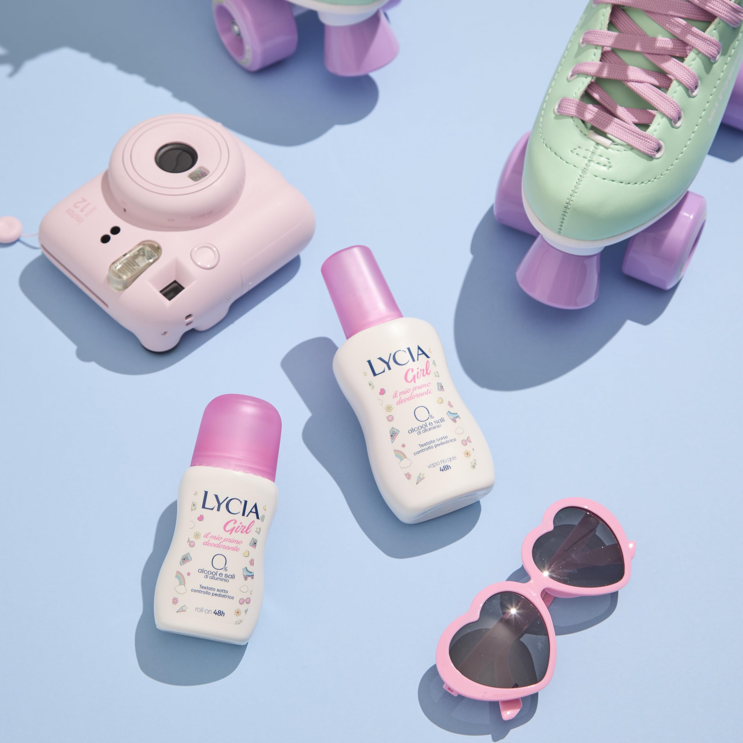 Lycia - Dezodorant Vapo Girl, dezodorant dla dziewczynek i dziewcząt, testowany dermatologicznie pod kontrolą pediatryczną, 75 ml