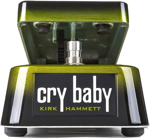 Dunlop KH95 Kirk Hammett Signature Cry Baby Wah Pedal Bundle with 2 Patch Cables, Clip-On Tuner, and Dunlop PVP101 Pick Pack