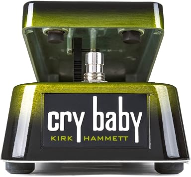 Dunlop KH95 Kirk Hammett Signature Cry Baby Wah Pedal Bundle with 2 Patch Cables, Clip-On Tuner, and Dunlop PVP101 Pick Pack
