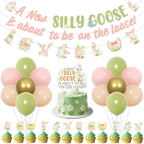 Goose Baby Shower Decorations A New Silly Goose Is About To Be On The Loose Bann