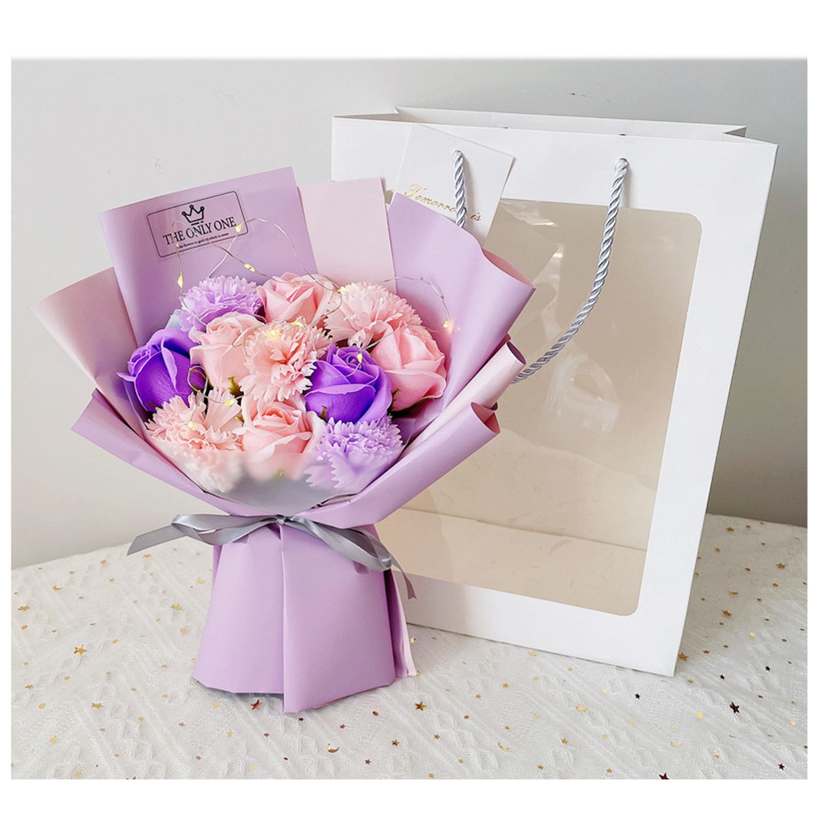 Amazon｜ソープフラワー 花束 誕生日 プレゼント 女性 ブーケソープ