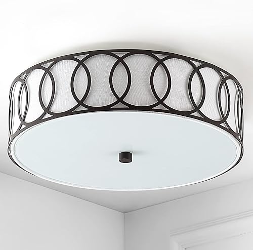 Miniatura 7 de JONATHAN Y JYL3503C Aubrey 3 luces LED de metal de 15.5 pulgadas de montaje empotrado contemporáneo, regulable de transición, luz cálida acogedora