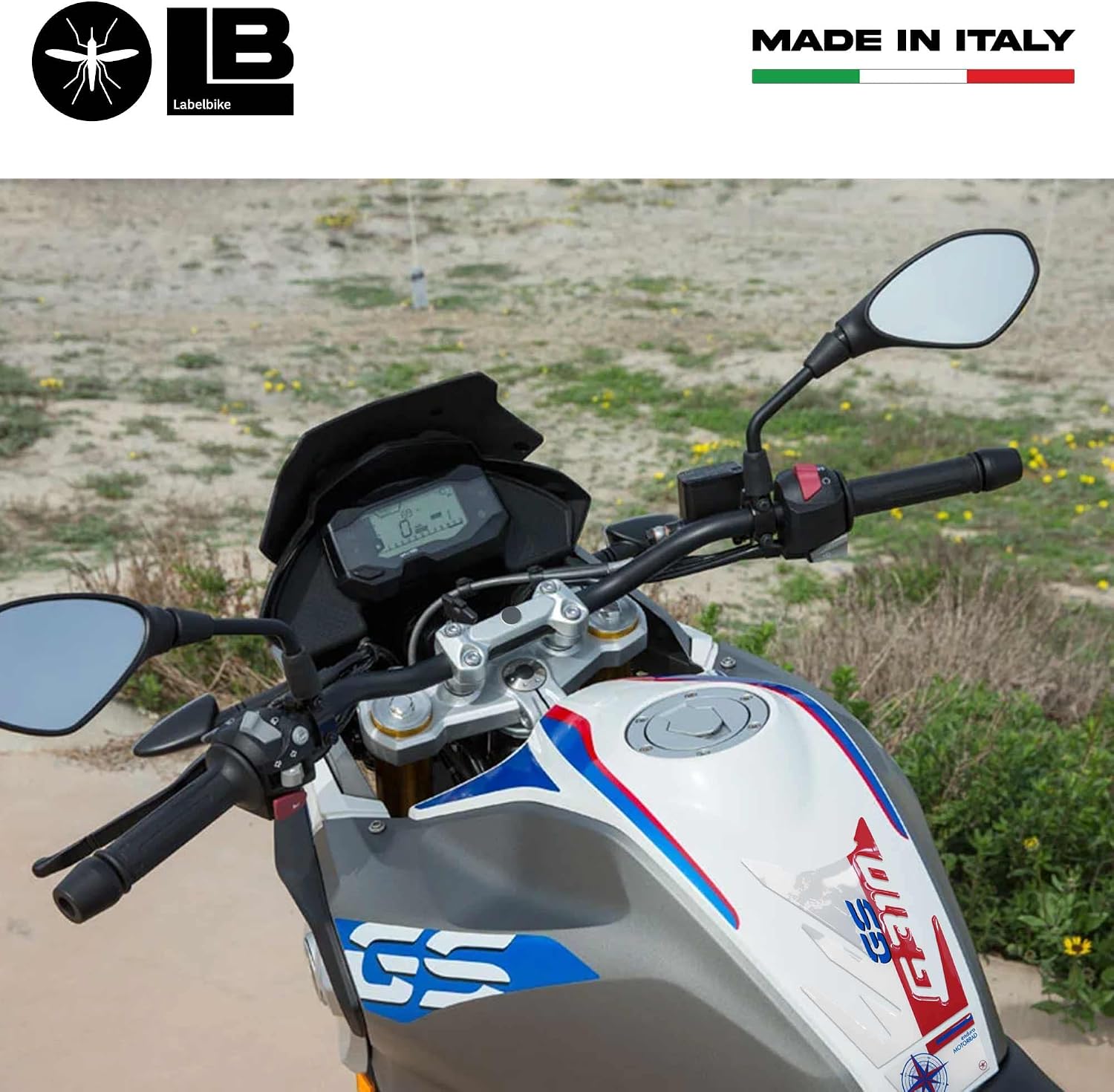 labelbike - 3D Sticker Motorcycle Fuel Tank Pad Protection and Decoration in Resin Compatible with BMW G 310 GS Sport 2017-2023