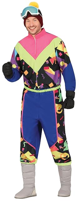 Foto 4 de 6 de FIESTAS GUIRCA - Disfraz Esquiador años 80 Adulto Hombre - Talla 48-50