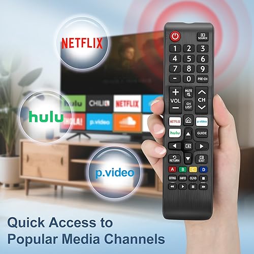 Vista 46 de Para Samsung -Smart -TV-Control Remoto-Reemplazo, Universal para todos los televisores QLED curvos de marco Samsung para televisores Samsung