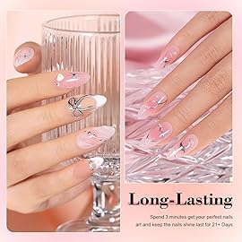 RARJSM Nude Gel Nail Polish Set 6 Colors with Metallic Silver Chrome Gel Liner Sheer Jelly Gray Pale Rose Apricot Pink GelPolish Transparent French Manicure Neutral GelVarnish LED UV Curing Requires