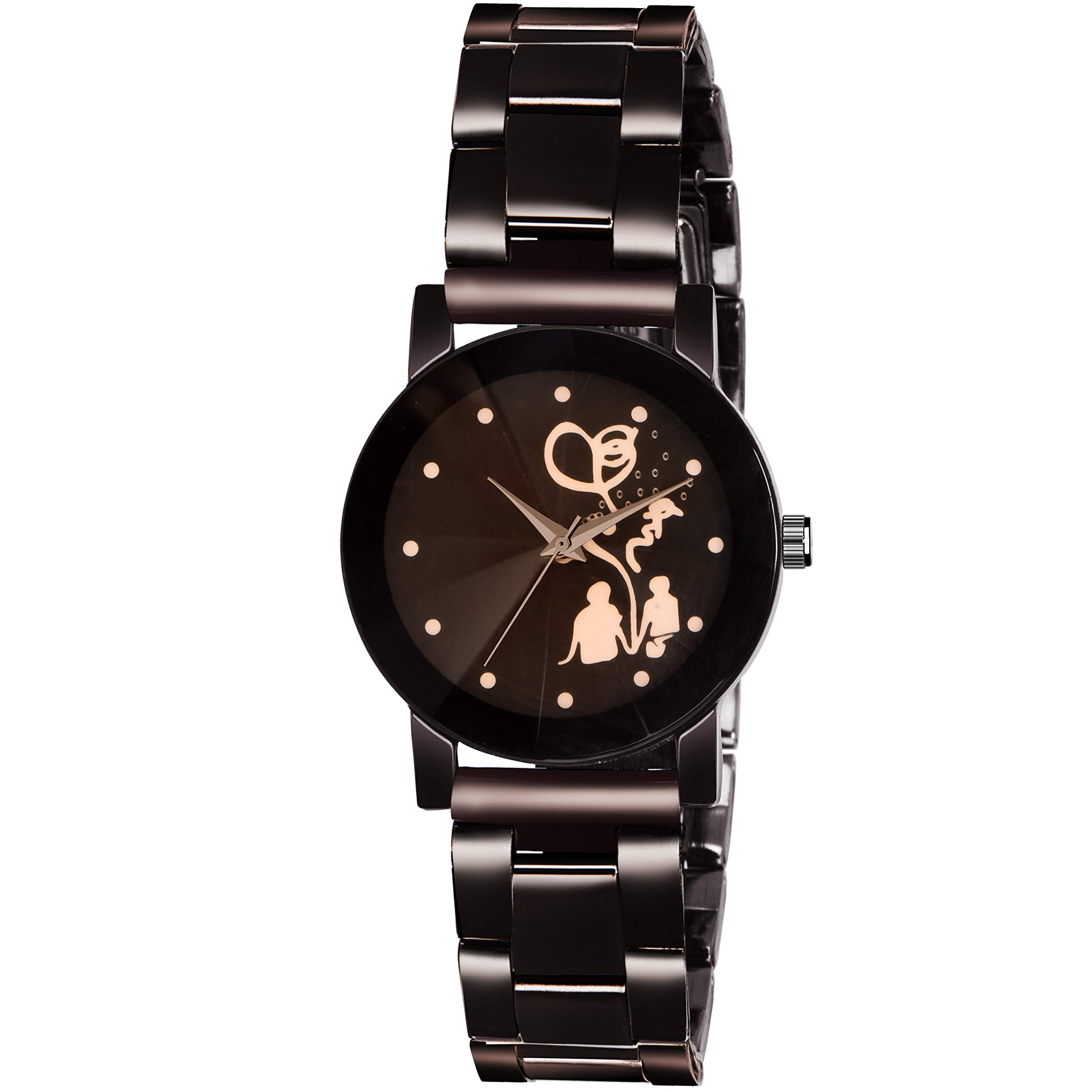 Niyati Nx Black Dial Stainless Steel Chrome Plated Watches Analog Watch - for Women (B0837TBQ73) Amazon Price History, Amazon Price Tracker