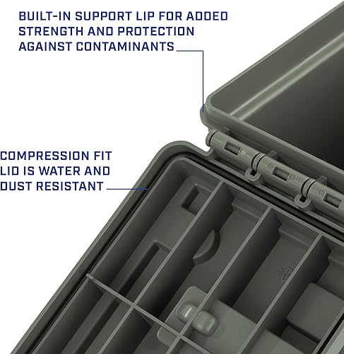 Miniatura 124 de Sheffield 12632 - Caja apilable para munición calibre .30, resiste al agua y al polvo, con cerradura y asa, para equipo de caza, suministros