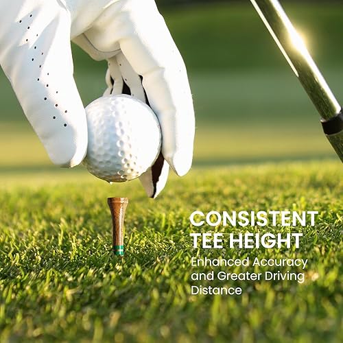 Miniatura 6 de Amy Sport Camisetas de golf de madera de abedul occidental, 5 veces más duraderas, 5 veces más fuertes, paquete de 50 unidades de 1 12 2 34 3 14