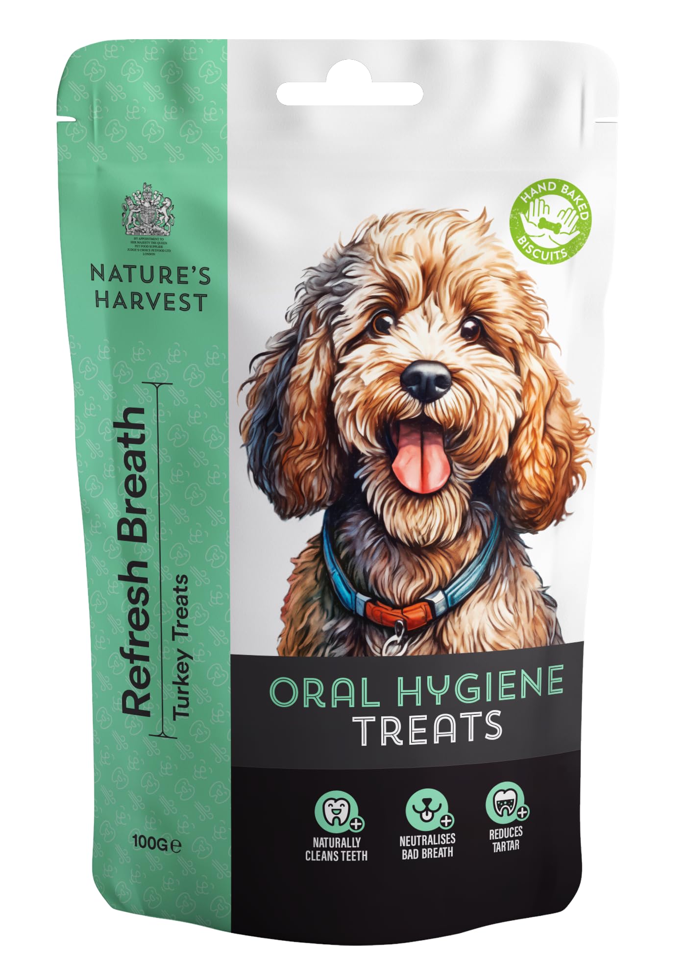 Natures Harvest PAWSE Refresh Breath Dog Treats 100% slow baked natural & hypoallergenic