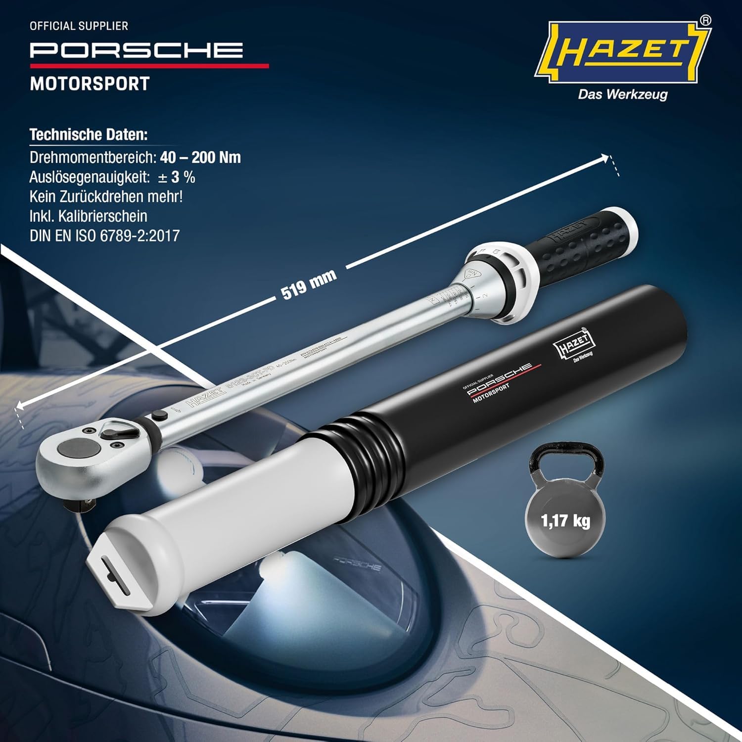Amazon | HAZET(ハゼット) トルクレンチ 1/2インチ駆動 40-200Nm測定