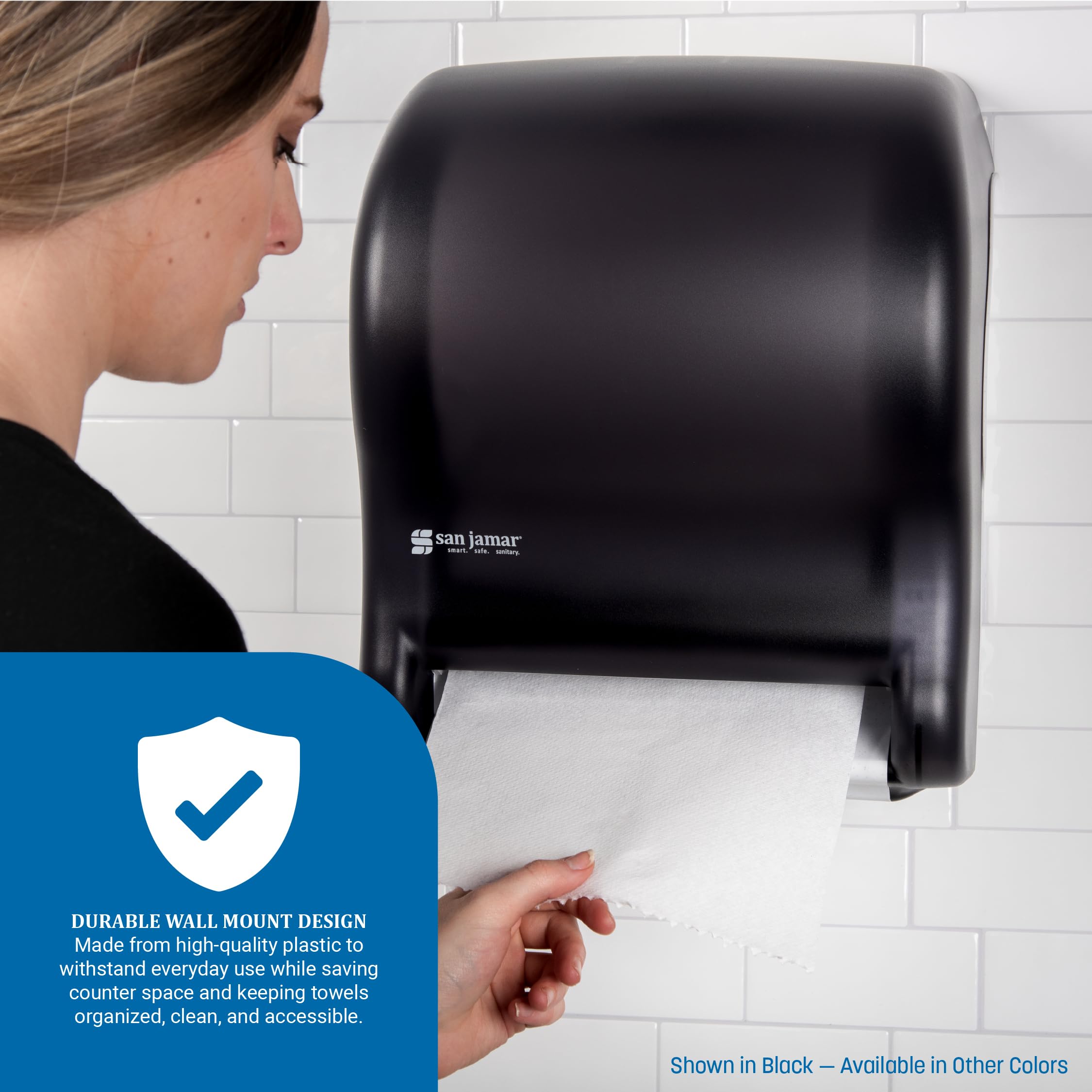 San Jamar t8000tbl tear-n-dry esencia toalla dispensador, Classic, ártico azul
