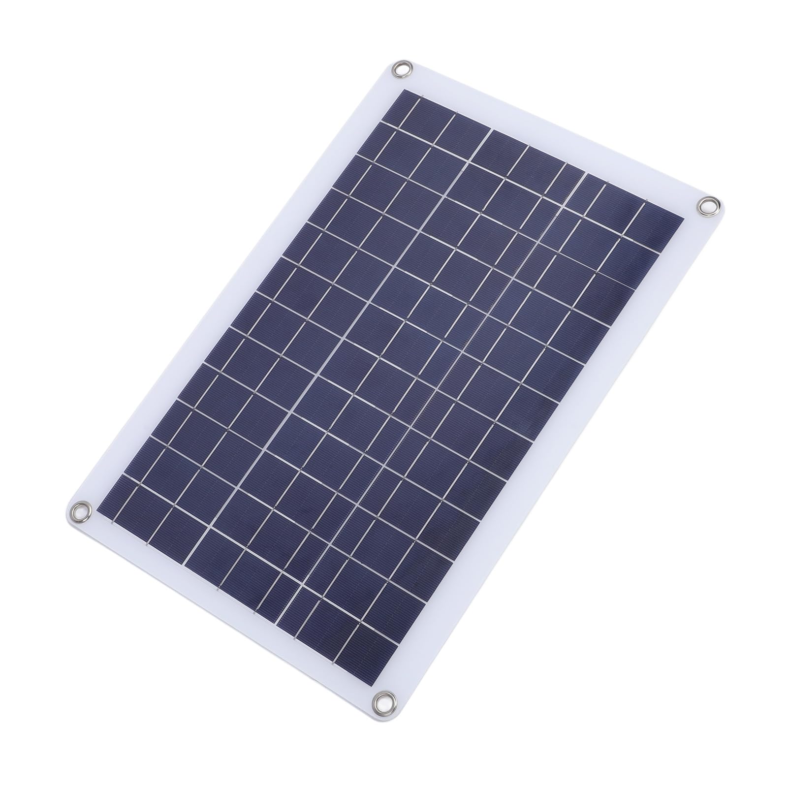 20W Solar Panel Kit with Water Resistant Design | Caricabatterie portatile per viaggi in campeggio, Silicio monocristallino, Compatibilità 60A, Prevenzione carica inversa,