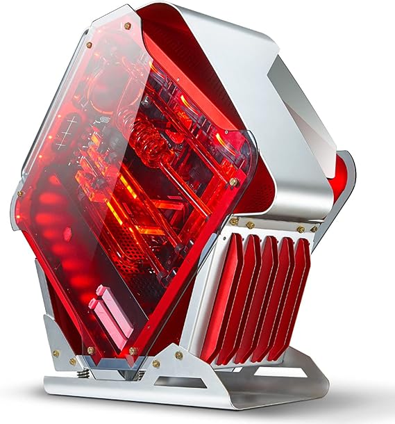 Amazon.com: modo 中塔式機箱 ATX 電腦機殼 PC 電競機殼 附鋼化玻璃面板 PC 機殼 電腦機箱纜線管理系統 水冷就緒 ...