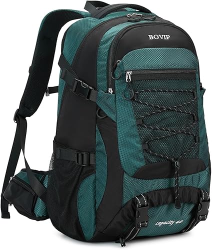 BOVIP Mochila de senderismo de 40 L, impermeable, ligera, para viajes, deportes, camping, para hombres y mujeres
