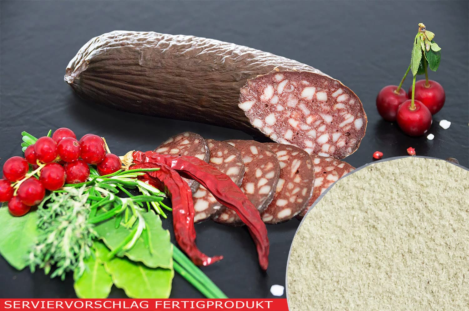 Schwarzwurst - Gewürz, original Scharzwälder Blutwurst - Gewürz ohne Zusatzstoffe. 3 Beutel je 1500g. (4,5 KG)