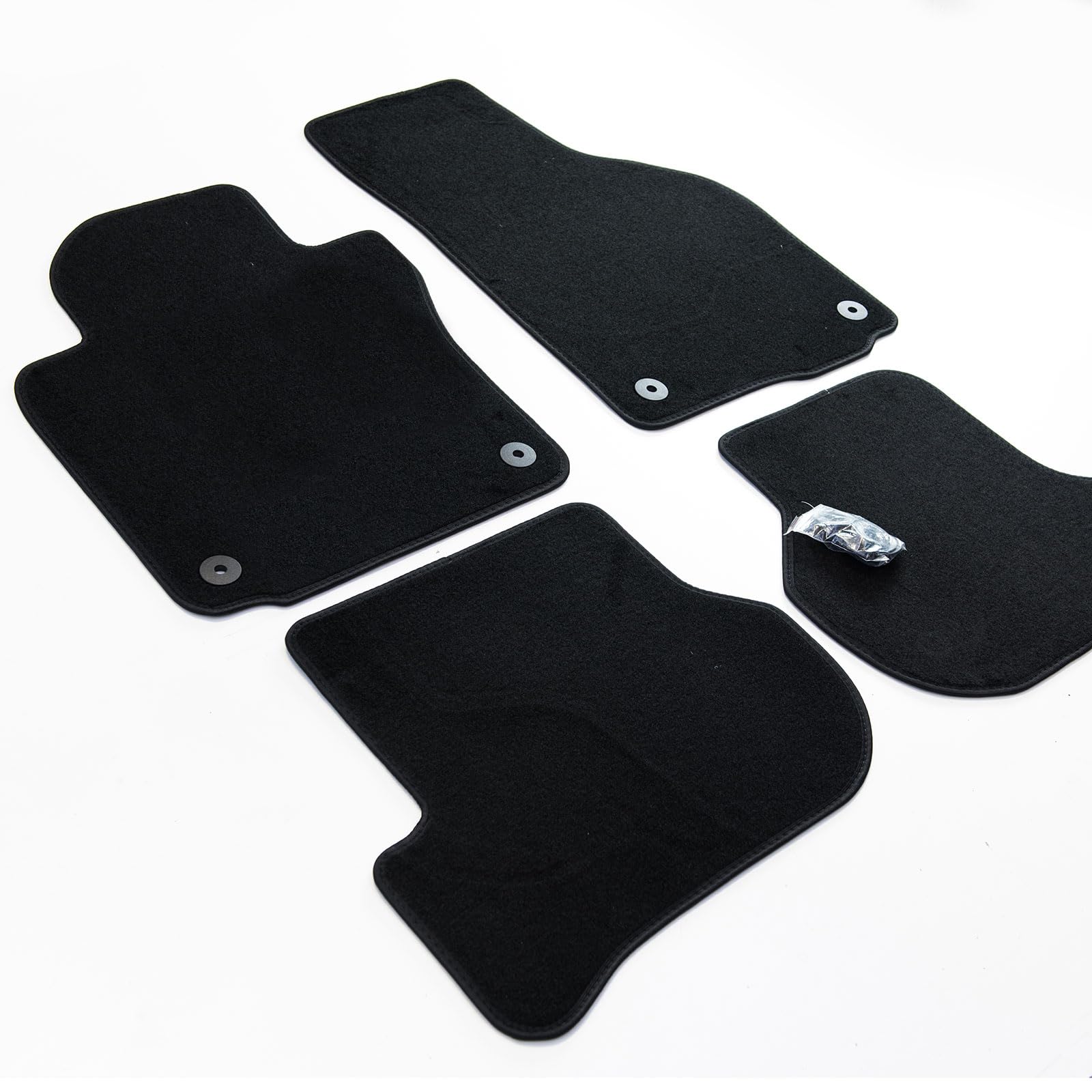 MTM Alfombras para Volkswagen Golf 6 (5K) 09.2008>2012, Juego de Alfombrillas a Medida en Velour Antideslizante, Tamaño Original con Colores Personalizables cód. Plus es3688