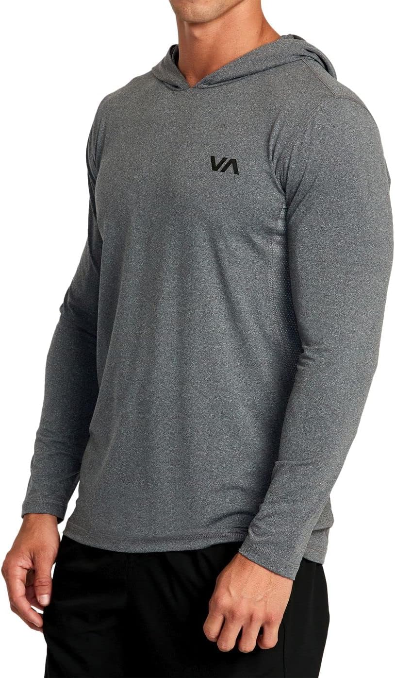 RVCA Mens Sport Vent Athletic Breathable Long Sleeve Tee