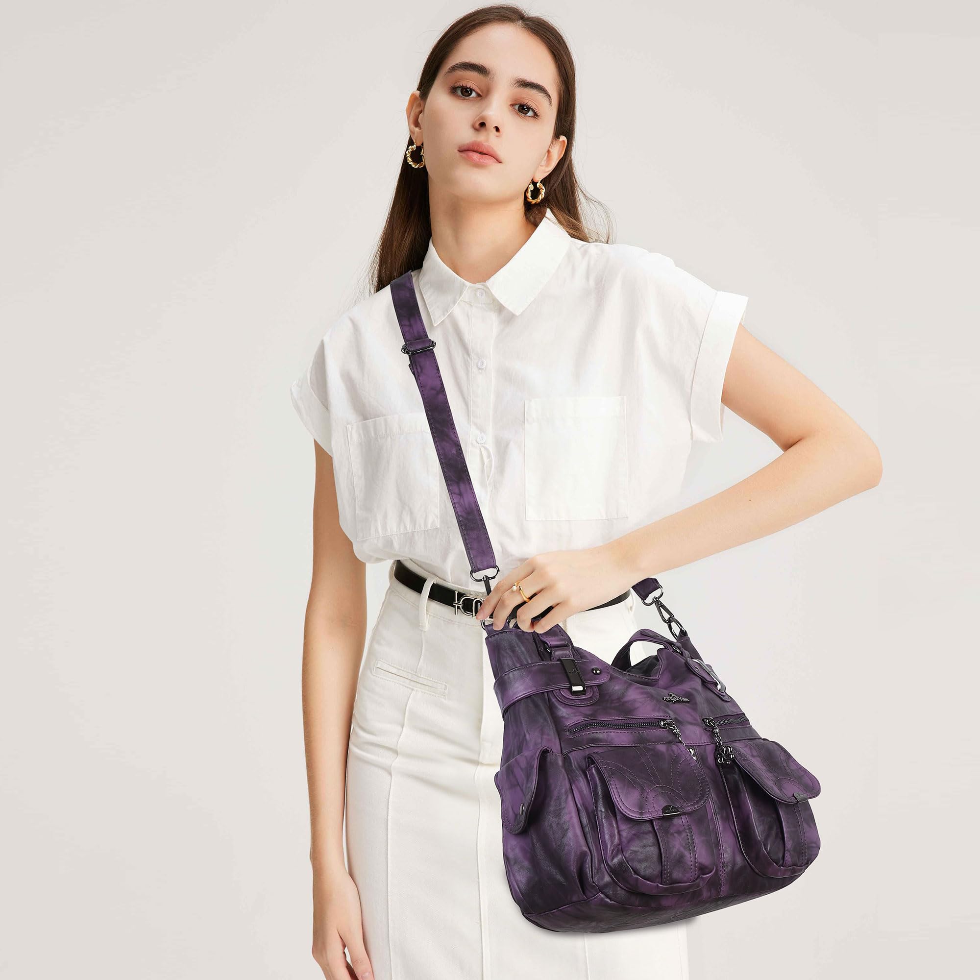 Angel Kiss Bolso de Mano para Mujer Bolsos Bandolera Bolso Hobo para Mujer Bolsos Bandolera Bolsos con Borla