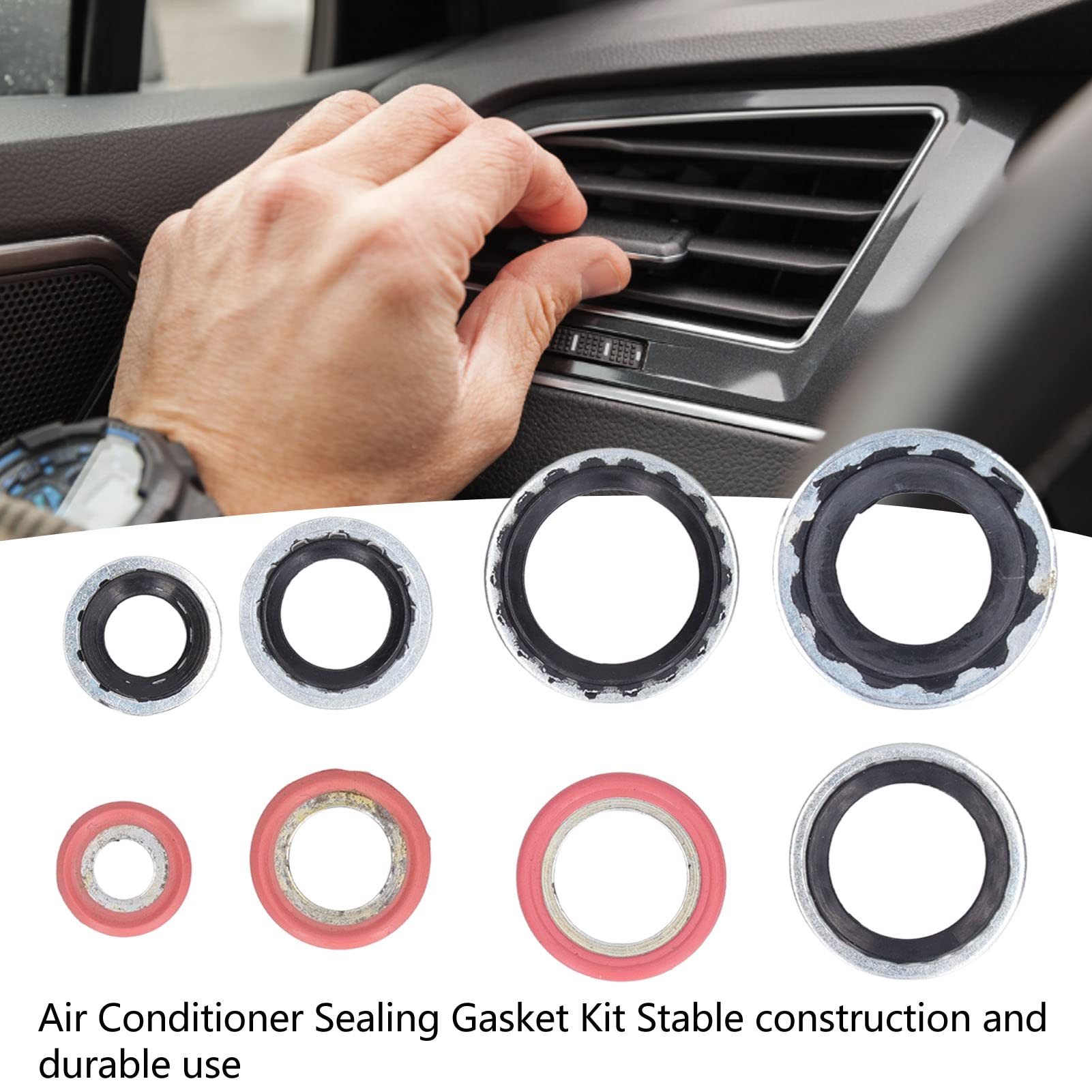 Coperture Manopole Aria E Volume Per Ford Maverick 2022-2023 | 5 Pezzi Arancioni In Alluminio Anodizzato | Accessori Interni Auto - 3