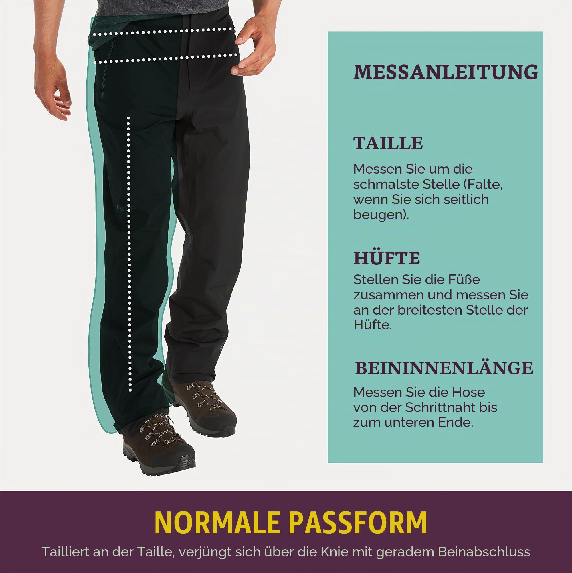 Marmot Herren Minimalist Pant, wasserdichte Gore-Tex Regenhose, Winddichte Wanderhose, Atmungsaktive Regenkleidung Zum Wandern Und Trekking