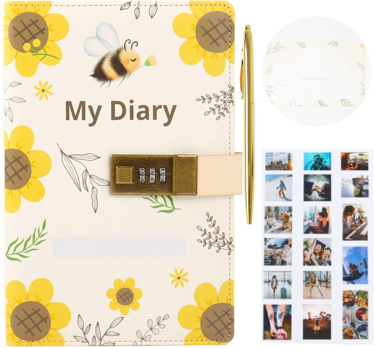 Awalls Journal for Women, Journaling Notebook, Diary with