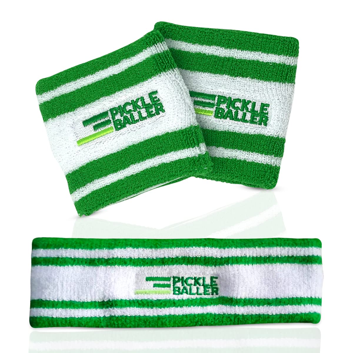 Super Fly Goods Sweatbands Pickleball Golf Tennis Great Gift or for Your Sports or Team Wristband Sports Band Set Including Towel Wrist and Head