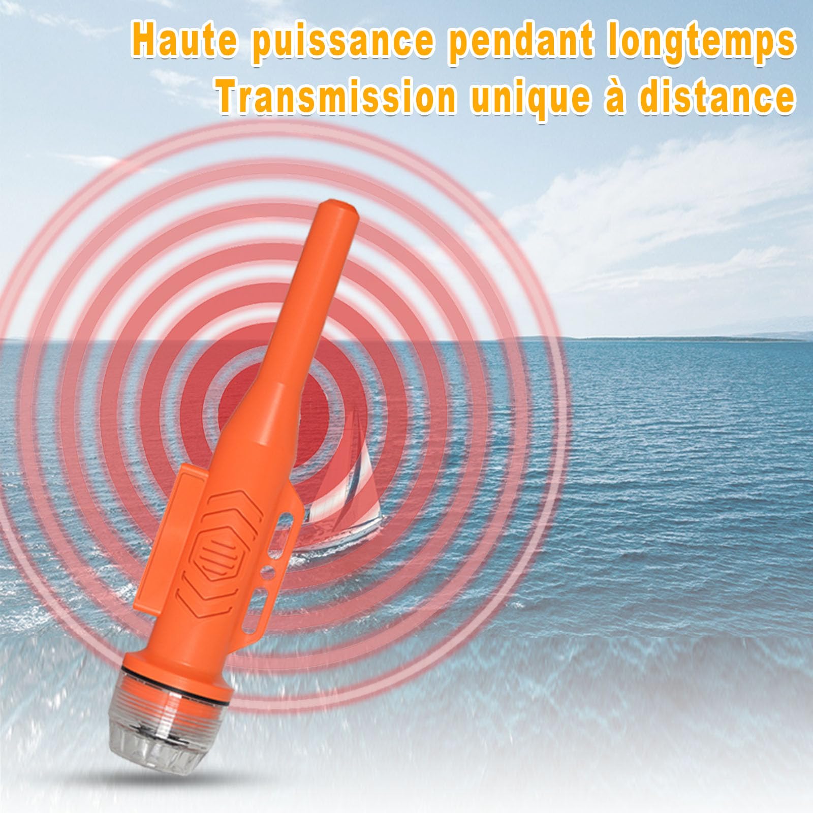 RS-109M 5W Marine Boat Use Fishing Net PositionMeter Send AIS Location with Antenna IPX7 Waterproof GPS Anti-Lost Tracker with Dedicated Programming Cable