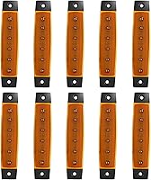 Vista 11 de Paquete de 10 Luces Laterales Marcadoras de Remolque DC 12V Verde Ahumado 3.8" 6 LED Barra de Luz de Gálibo Tira de Luz Indicadora de Señal