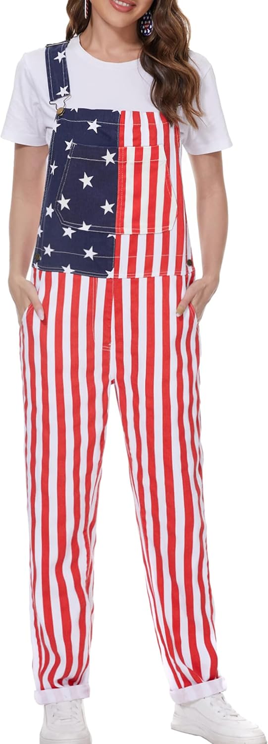 Bib Overalls for Women Fashion Jumpsuit Holiday Coveralls Festival Outfits