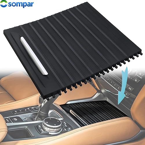 Miniatura 2 de Bandeja enrollable para consola central, compatible con BMW X5 F15 X5M F85 F15 F15 F15 2014-2019 2014-2019 BMW X6 F16 X6M F86 F16 reemplaza