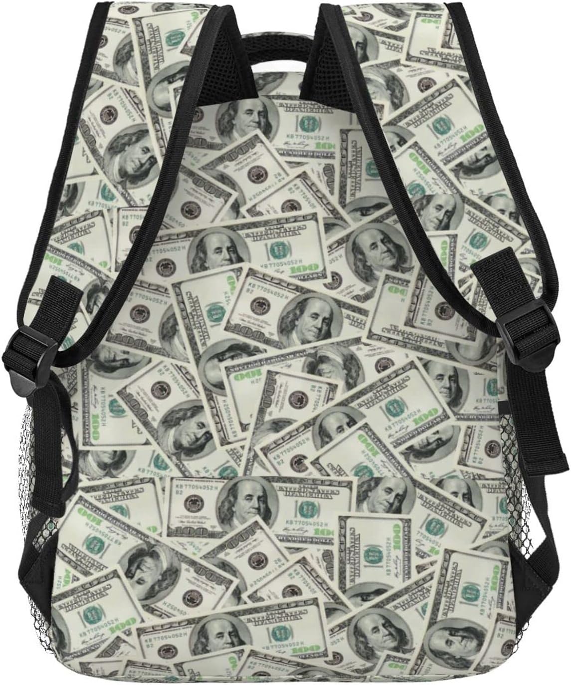 US Dollar Money Backpack Bookbag 16 inch Laptop Bag Shoulder Bag Casual Daypack for Teenager