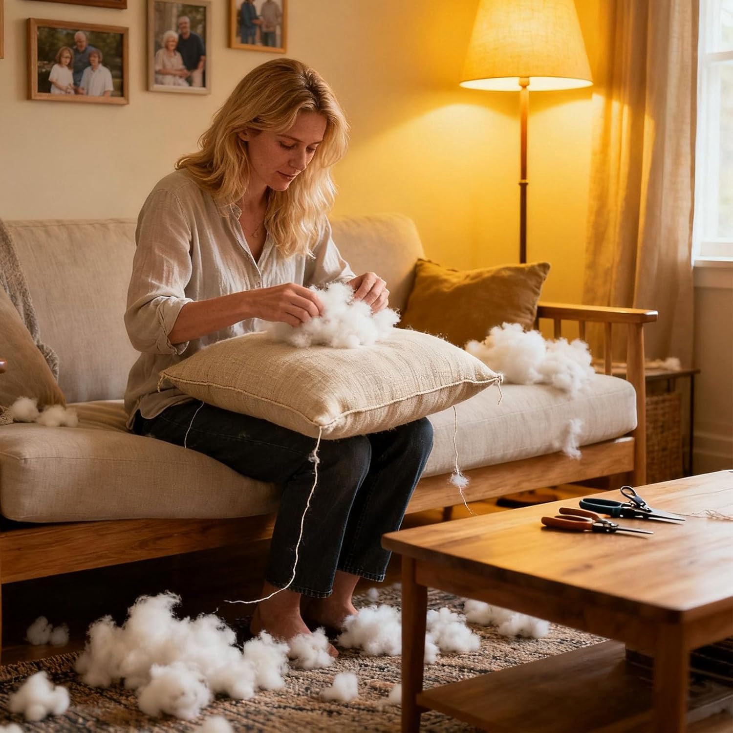 3LB/1360g Polyester Fiberfill, Premium Fiberfill Stuffing for Crochet Animals, High Resilience PP Cotton Stuffing Fluff Fiberfill for Pillow Filling, Stuffed Dolls DIY Home Craft, Cushions