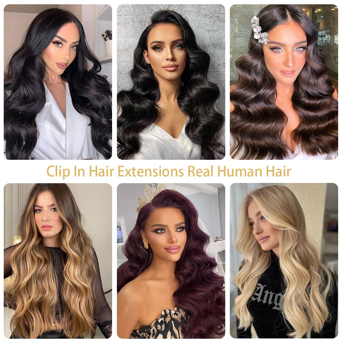 Set Back Of Full Head Brazilian Human Hair Extension Clips 16 32 Inches  Synthetic From Xxpfyf123, $6.11