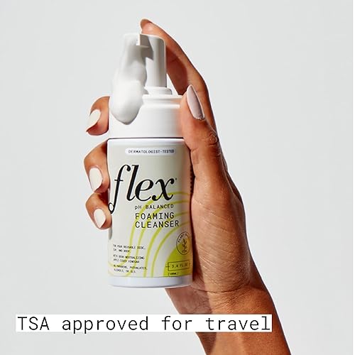 Miniatura 9 de Flex Limpiador espumoso con infusión de neroli y romero, lavado femenino a base de plantas y pH equilibrado para tazas, discos y tu cuerpo de