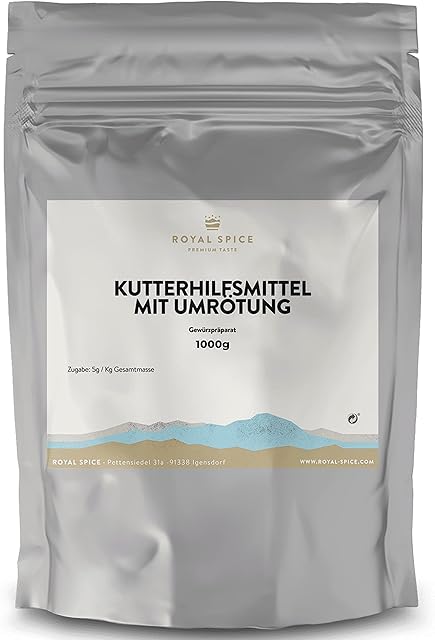 Royal Spice środek wspomagający pokarm, 1000 g, bardzo wydajny, do 200 kg, do produkcji kiełbas parzonych solą