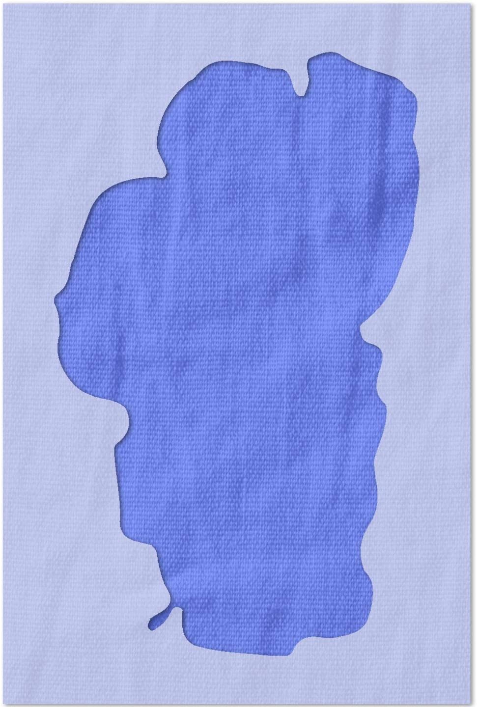 Stencil Stop Lake Tahoe Shape Stencil - Reusable for DIY Projects, Painting, Drawing, Crafts - 14 Mil Mylar Plastic (11.25 x 18 inches)