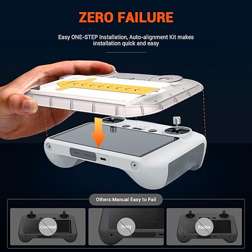 Vista 2 de CYNOVA Soporte para hélice DJI Mini 3 Pro con protector de pantalla DJI RC compatible con DJI Mini 3 Pro (DJI RC) - Dron de cámara ligero y plegable