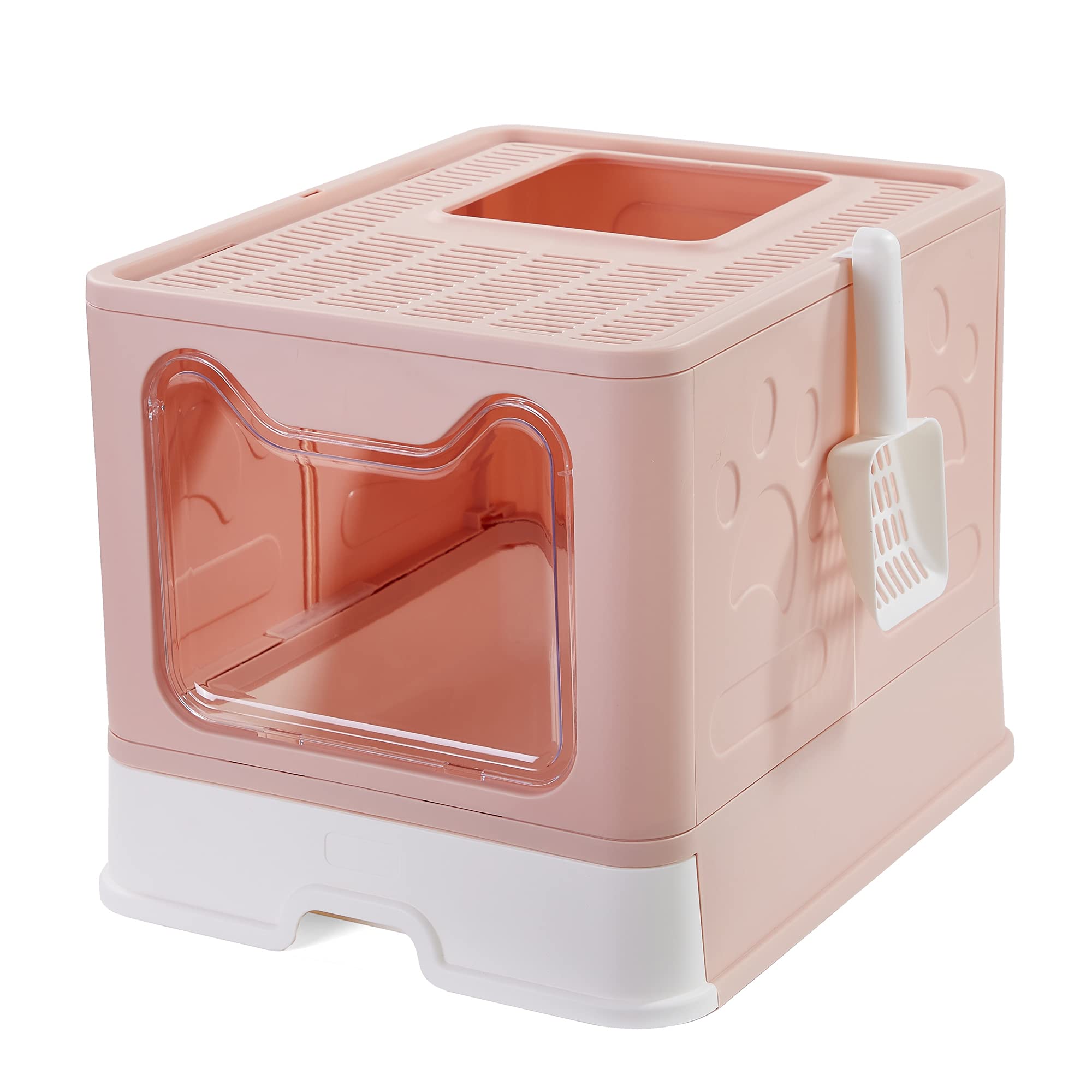 Buy Vealind Foldable Cat Litter Tray Cats Litter Box with Front Entry