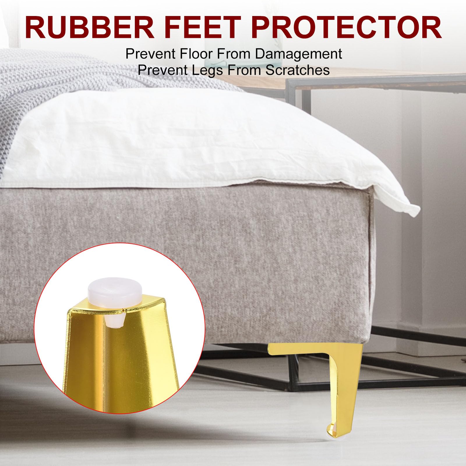 PATIKIL Metal Furniture Legs 4 Inch - Image 3
